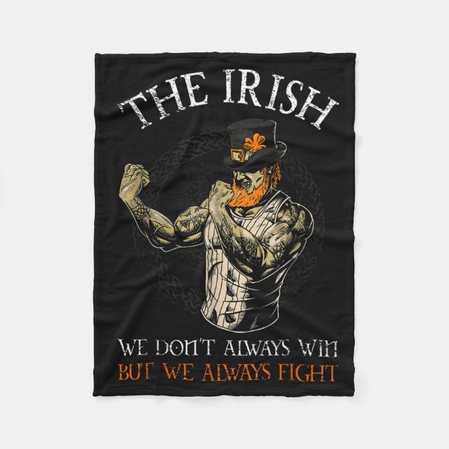 Cobertor De Velo The Irish We Don't Always Win But We Always Fight  (Frente)