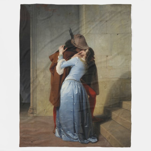 Cobertor De Velo The Kiss (por Francesco Hayez) (Frente)