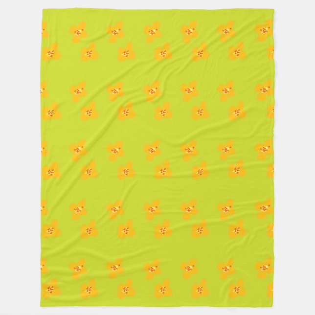 Cobertor De Velo The orange Flower Blanket (Frente)
