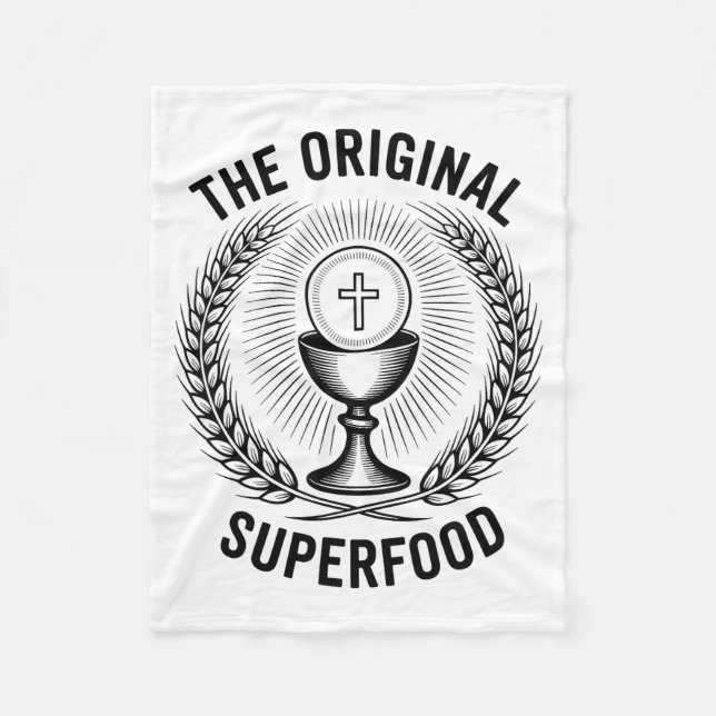 Cobertor De Velo The Original Superfood Eucharist Catholic M  (Frente)