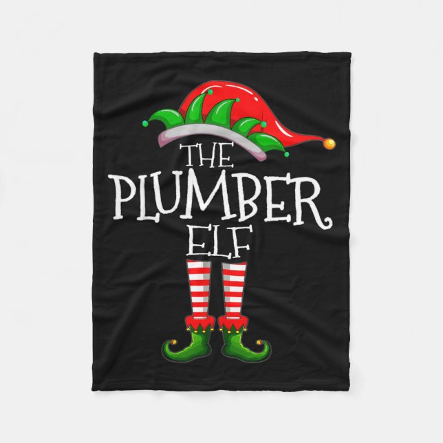 Cobertor De Velo The Plumber Elf Christmas Gift, Plumbing Xmas Paja (Frente)