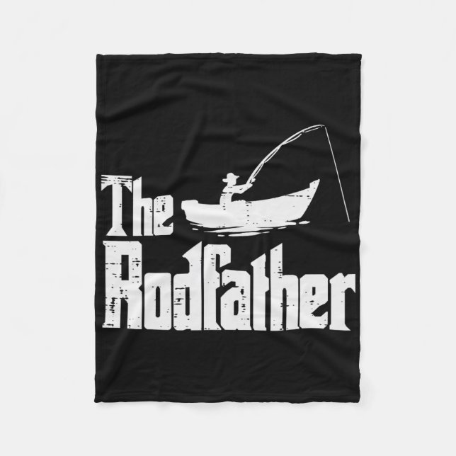 Cobertor De Velo The Rodfather Fun Fishing Fathers Day Movie Pun Da (Frente)