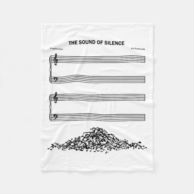 Cobertor De Velo The Sound Of Silence Funny Musical  (Frente)