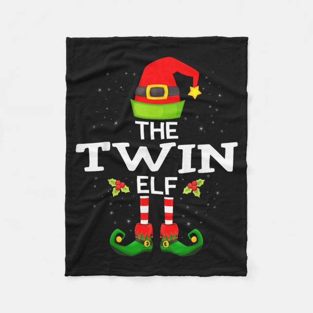 Cobertor De Velo The Twin Elf Christmas Family Matching Pajama  (Frente)