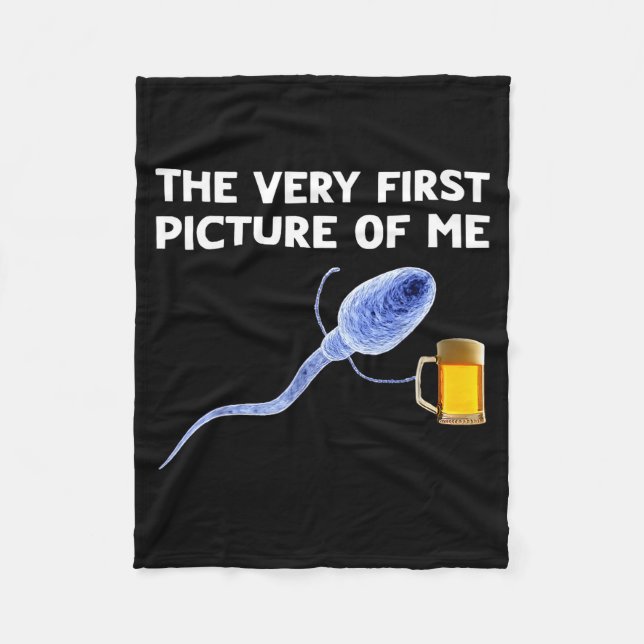 Cobertor De Velo The Very First Cture Of Me Funny Sperm Holding Bee (Frente)