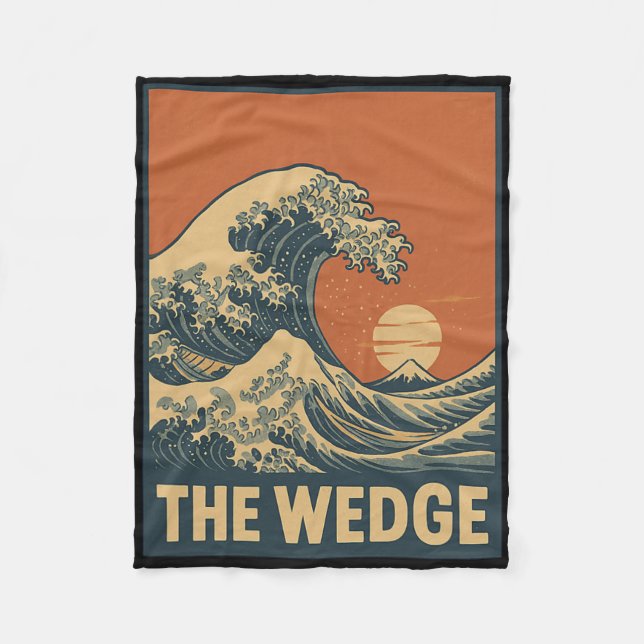 Cobertor De Velo The Wedge Surf Spot Newport Beach Surfing Great Wa (Frente)