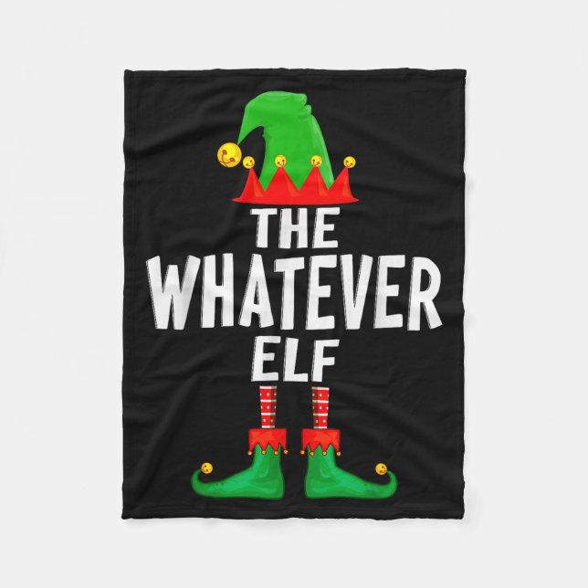 Cobertor De Velo The Whatever Elf Matching Family Christmas  (Frente)