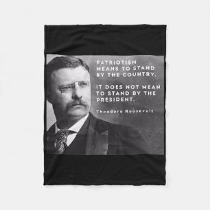 Cobertor De Velo Theodore Roosevelt Pró-democracia Anti-trump Patri