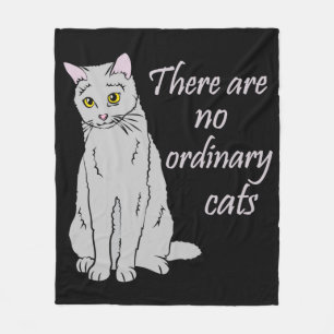 Cobertor De Velo There Are No Ordinary Cats - Grey Cat