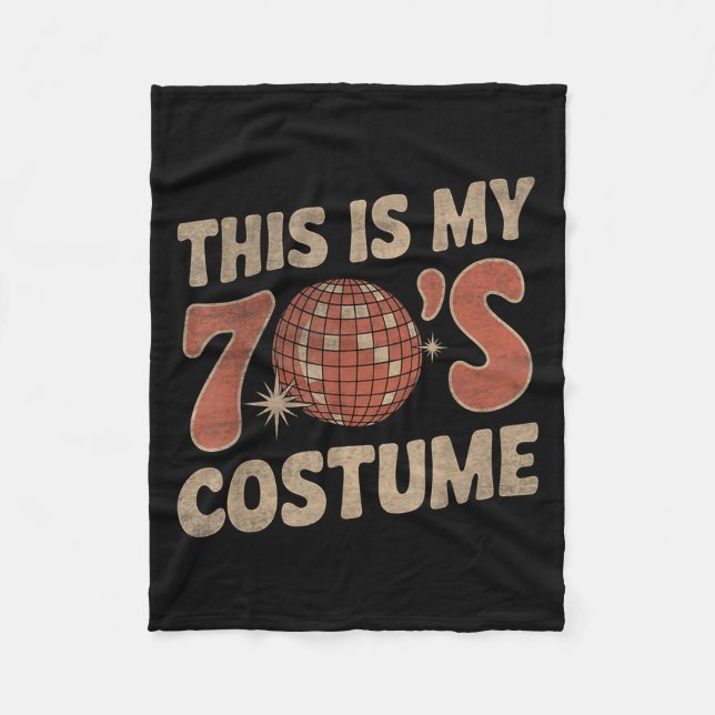Cobertor De Velo This Is My 70s Costume 1970s Fashion Retro Hallowe (Frente)