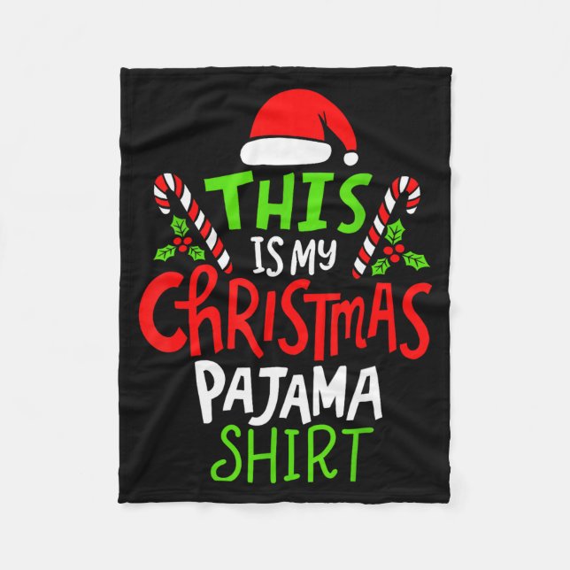 Cobertor De Velo This Is My Christmas Pajama  (Frente)