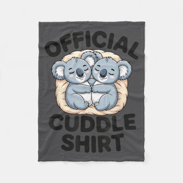 Cobertor De Velo This Is My Cuddle Shirt Cute Koala Matching  (Frente)