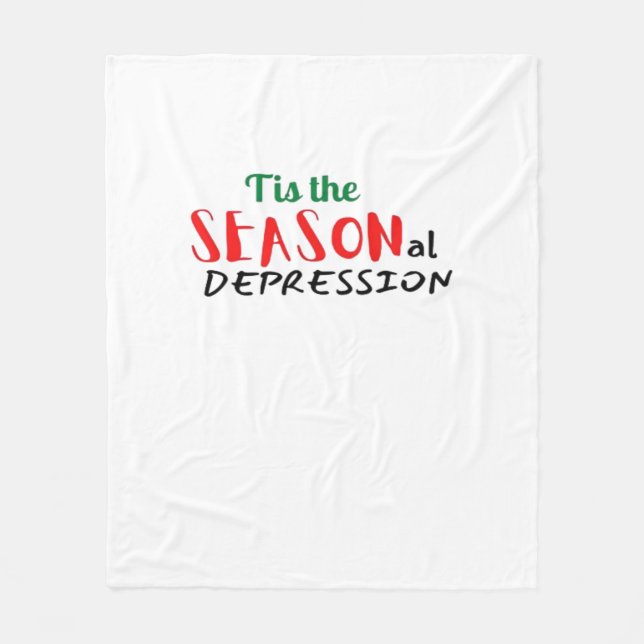 Cobertor De Velo This The Seasonal Depression Holiday (Frente)
