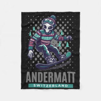 Cobertor De Velo Thrills Cósmicos - Snowboard De Alienígena No Ande