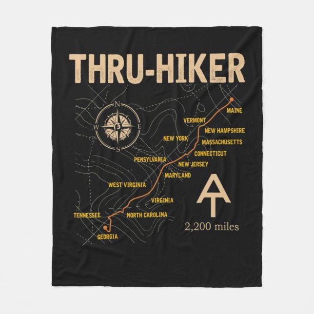 Cobertor De Velo Thruh Hiker Appalachian Trail Hiking  (Frente)