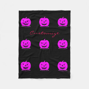 Cobertor De Velo Thunder_Cove Rosa Jack o'lantern Halloween