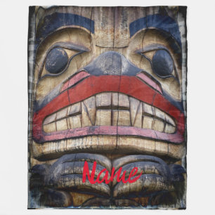 Cobertor De Velo Thunder_Cove Totem de Rosto Polar