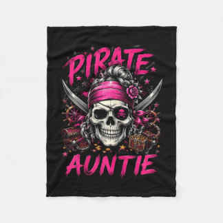 Cobertor De Velo Tia pirata caveira de família engraçada Jolly Roge