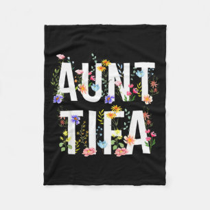 Cobertor De Velo Tia Tifa - Flores Silvestres Retrô Floral Mãe Femi