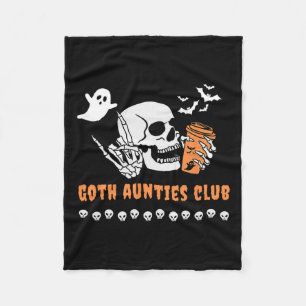 Cobertor De Velo Tias do Clube Tia Halloween Spooky Gótica Skeleton