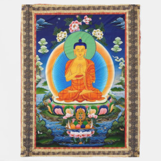 Cobertor De Velo Tibetano Thangka Prabhutaratna Buddha