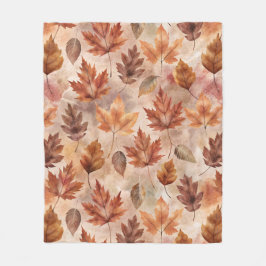Cobertor De Velo Tie Dye Autumn Leaves