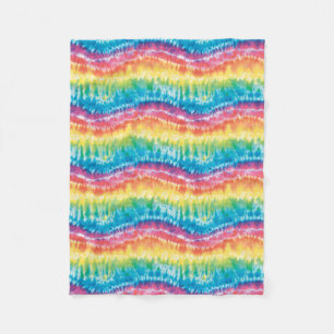 Cobertor De Velo Tie Dye Fleece Blanket