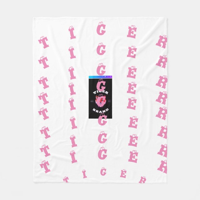 COBERTOR DE VELO TIGER 🐯 DISIGN IN FLEKET (Frente)