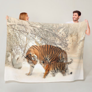 Cobertor De Velo Tiger Fleece Blanket