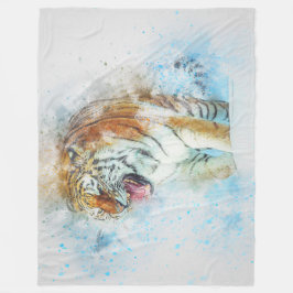 Cobertor De Velo Tiger Fleece Blanket