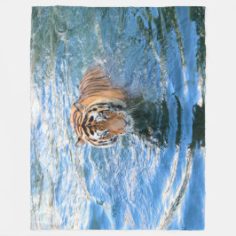 Cobertor De Velo Tiger Fleece Blanket