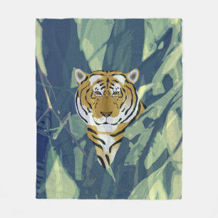 Cobertor De Velo Tiger Fleece Blanket
