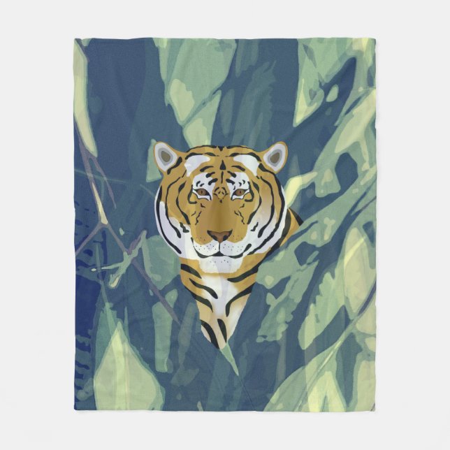 Cobertor De Velo Tiger Fleece Blanket (Frente)