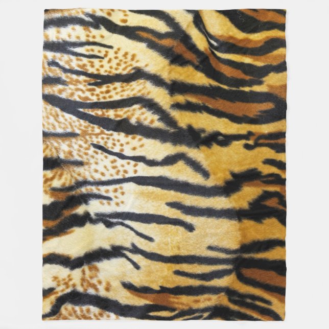 COBERTOR DE VELO TIGER IMPRESSÃO FLEECE BLANKET (Frente)