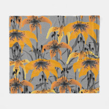 Tiger Lily Fleece Blanket