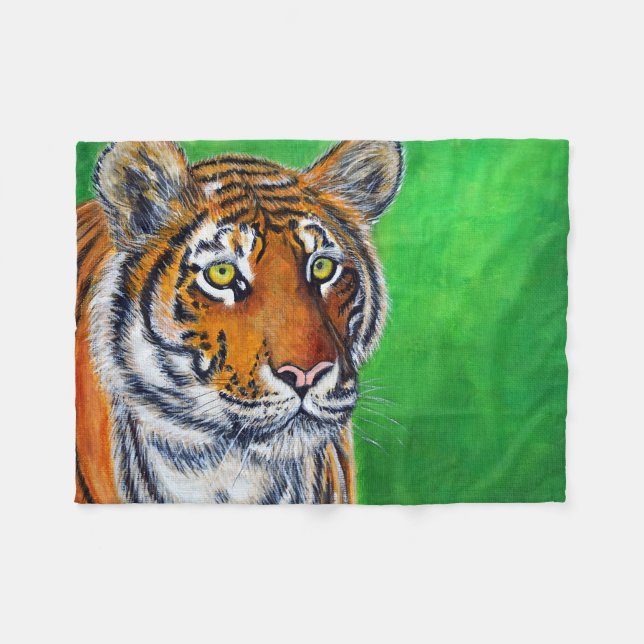 Cobertor De Velo Tiger Painting (Frente (Horizontal))