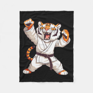 Cobertor De Velo Tigre Amante de Karatê Fofo Taekwondo Jiu-Jitsu