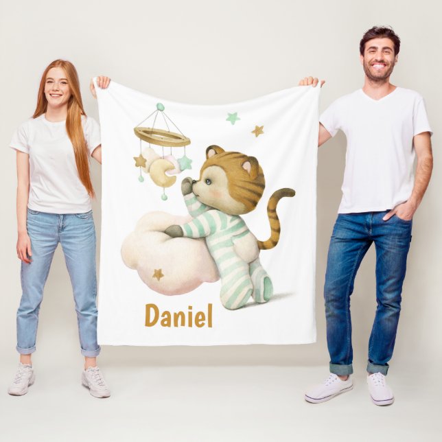 Cobertor De Velo Tigre de bebê bonito (In Situ)