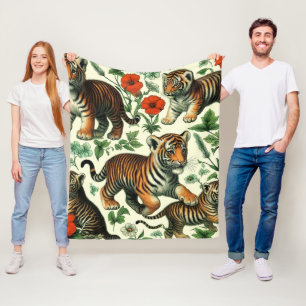 Cobertor De Velo Tigre de Bebê Cinto sem Costura