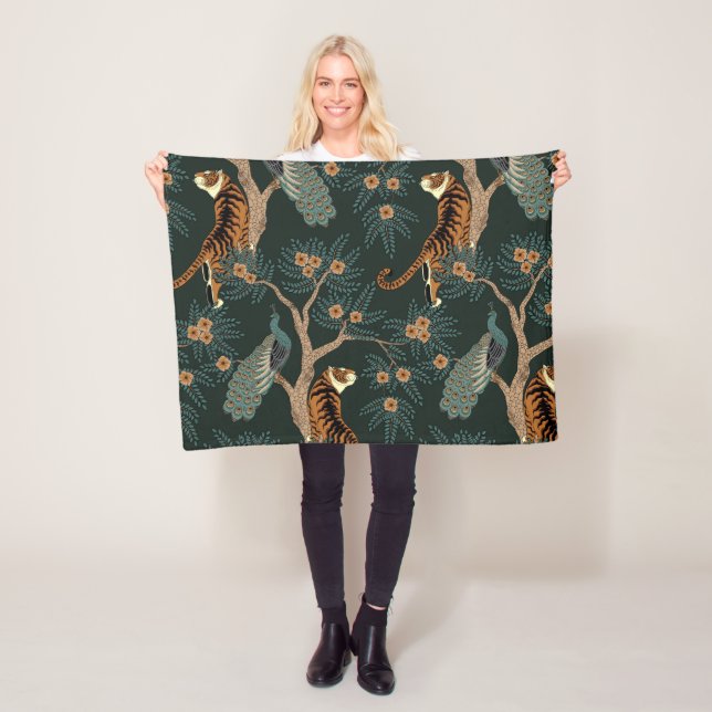 Cobertor De Velo Tigre de safra e pavão (In Situ)