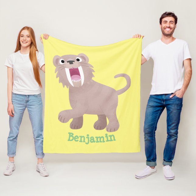 Cobertor De Velo Tigre Smilodon de Tigre de Saber (In Situ)