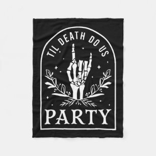 Cobertor De Velo Til Death Do U Party Retro Halloween Bachelorette