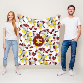 Cobertor De Velo time de ouro marrom colorido padrão das bolas de f