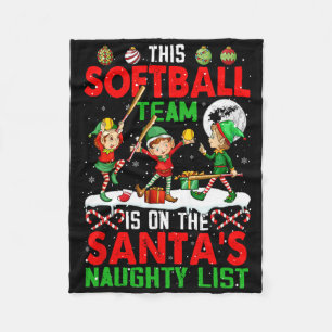 Cobertor De Velo Time de Softbol Está na Lista de Natal Travesso do