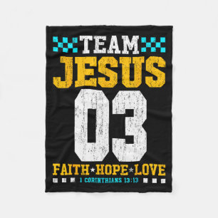 Cobertor De Velo Time Jesus 03 Fé Esperança Amor Versículo Bíblico