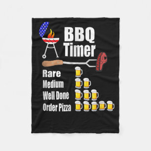 Cobertor De Velo Timer Engraçado Barbecue Grill Gift Beer