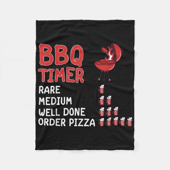 Cobertor De Velo Timer Engraçado Barbecue Grill Mestre Griling Dri (Frente)