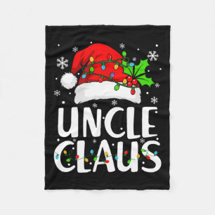 Cobertor De Velo Tio Claus Natal Lights Pajama Family Matchin