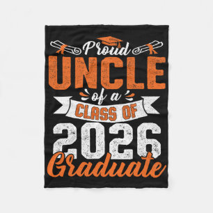 Cobertor De Velo Tio Orgulhoso De Um Graduado Da Turma De 2026 Grad
