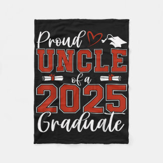 Cobertor De Velo Tio Orgulhoso De Um Graduando Da Turma De 2025 Gra